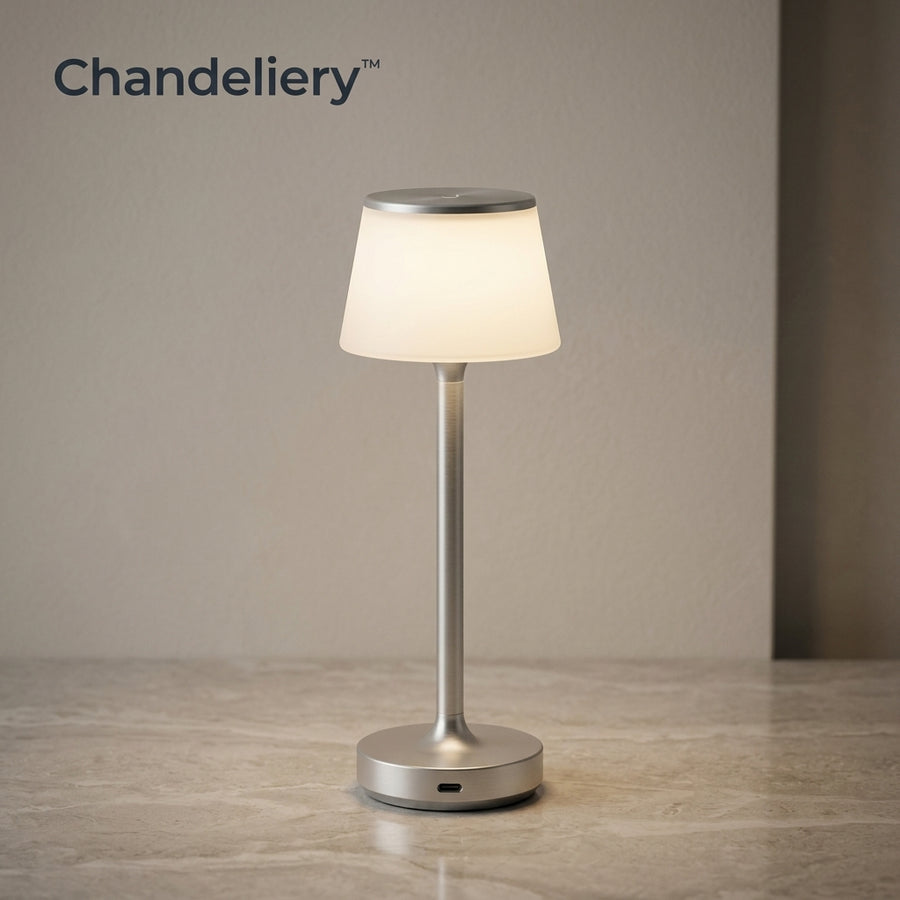 Chandeliery™ Portable Soft-Glow Touch Table Lamp — Gentle Indoor Light for Bedside & Dining Spaces