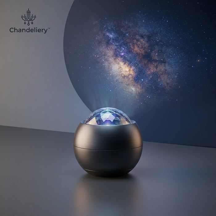 Chandeliery™ Ambient Galaxy Star Projector Lamp — Decorative Mood Light for Bedrooms & Relaxing Spaces