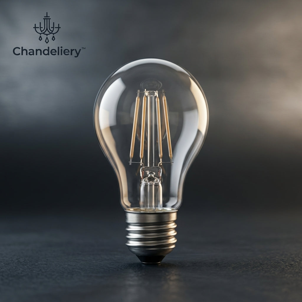 Chandeliery™ Transparent Filament LED Light Bulb — Decorative Replacement Bulb for Compatible Fixtures