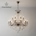 Chandeliery™ Classic Crystal Multi-Light Chandelier — Decorative Ceiling Light for Dining Rooms & Foyers